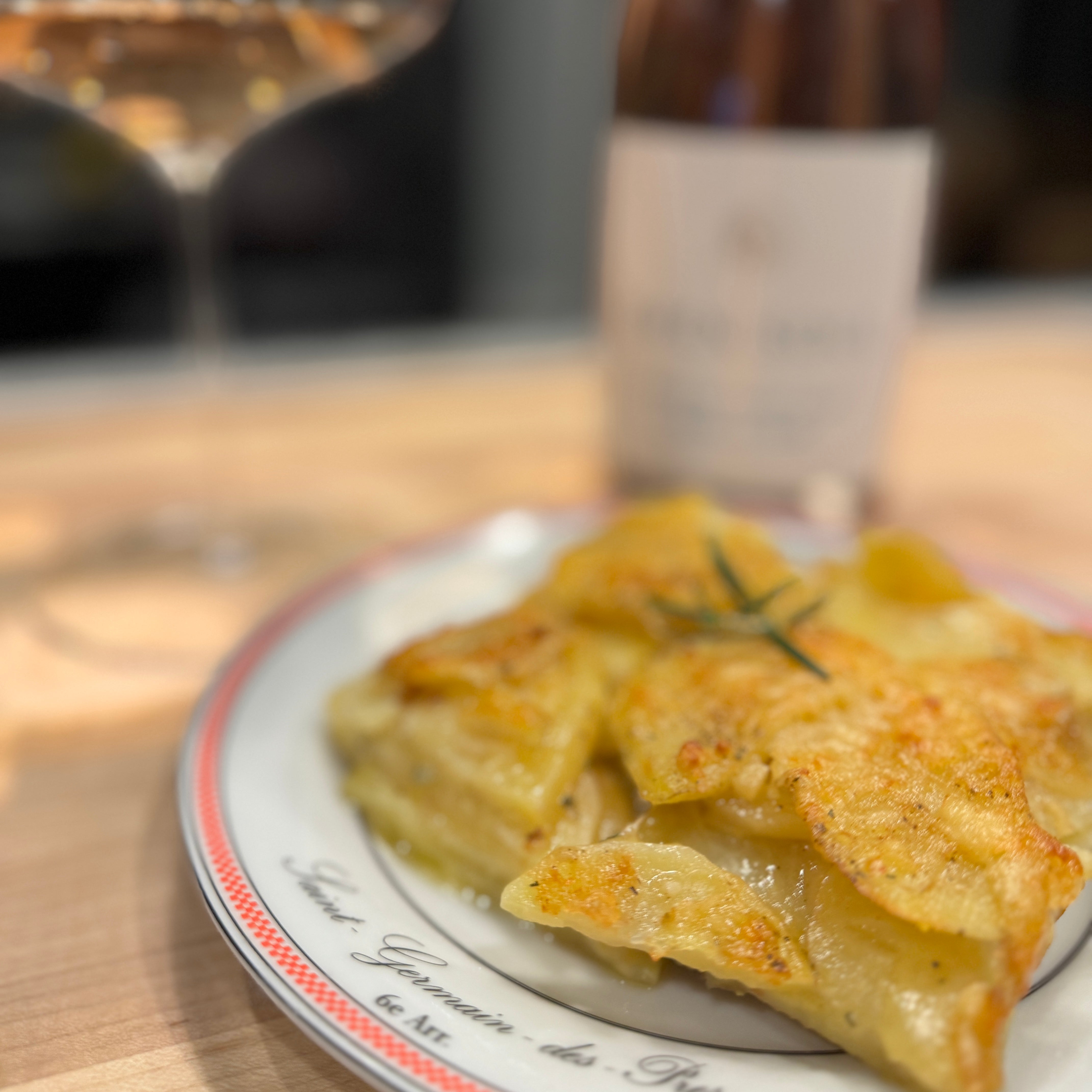 Potatoes au Gratin Recipe Card
